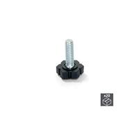 Lot de 20 Vérins hexagonale M6 pour pied de meuble à réglage extérieur H 30 mm - 2020305