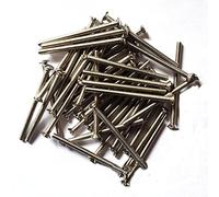 Lot de 20 vis à douille M3.5 longues à fente nickelée brillante (BNP) à tête surélevée CSK 40 mm