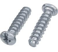 Lot de 20 vis à tête bombée Euro pour charnières Acier 6,3 x 11,5 mm
