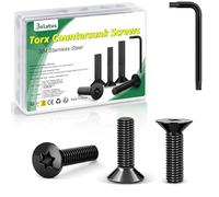 Lot de 20 vis à tête fraisée M4 x 10 mm, en acier inoxydable Bolatus 304, avec clé Torx et boîte conformes à la norme ISO 14581, pour machines et appareils, installations extérieures, meubles, bois