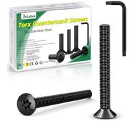 Lot de 20 vis à tête fraisée M4 x 30 mm, en acier inoxydable Bolatus 304, avec clé Torx et boîte conformes à la norme ISO 14581, pour machines et appareils, installations extérieures, meubles, bois