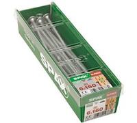 Lot de 20 vis acier tête fraisée bombée torx SPAX, Diam.6 mm x L.160 mm G