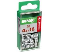 Spax International Vis 4231010450161 tête ronde Torx 4,5×16 mm acier – Lot de 20