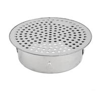 Lot de 200 bouchons de vidange de sol en acier inoxydable de qualité 304 - Bouchon de feuille robuste pour tuyau de gouttière de toit - Anti-rouille pour grille d'évacuation des déchets d'extérieur 40