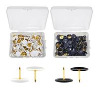 Lot de 200 épingles à tête ronde pour tableau d'affichage - Outils de fixation de papier - Accessoires de bricolage - Aiguilles décoratives - Clous muraux en métal