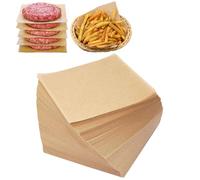Lot de 200 feuilles de papier sulfurisé carrées, papier sulfurisé prédécoupé, feuilles de papier sulfurisé pour la cuisine (mini 10 x 9 cm)