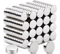 Lot de 200 mini-aimants de 6 x 2 mm, aimants en néodyme ultra-puissants, petits aimants pour tableau magnétique, lot d'aimants ronds, mini-aimants pour loisirs créatifs, aimants pour tableau Hiteboard