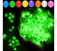 Lot de 200 mini lumières LED vertes rondes pour lanterne en papier, fête d'anniversaire, événement, intérieur ou extérieur, décoration de mariage, Halloween, Noël