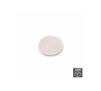 Lot de 200 pastilles adhésives D. 13 mm en finition effet textil beige - 4026428