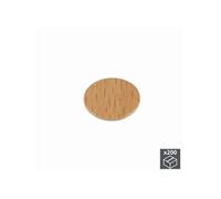 Lot de 200 pastilles adhésives D. 13 mm finition hêtre - 4026430