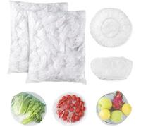 Lot de 200 sachets de film étirable élastique pour s'adapter aux couvercles alimentaires jetables pour la conservation des al 391
