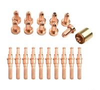 Lot de 21 accessoires pour coupe-plasma pour Thermal Dynamics SL60/SL100, buses 80A 9-8211, électrodes 9-8215, démarreur 9-8213/9-8277, laiton pour pièces de rechange