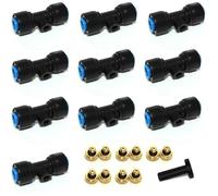 Lot de 21 buses brumisation laiton avec raccord T pour tuyau eau, système brumisation ouvert, refroidissement et irrigation