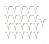 Lot de 21 clips en V de rechange pour brosse de piscine pour une utilisation avec écumoirs, râteaux à feuilles et poignées d'aspiration sur poteaux de piscine standard