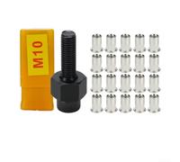 Lot de 21 écrous à rivets et écrous pour outils de rivetage à main M3-M10 | Tête de réglage d'écrou de rivet pour M3 vers M10 - Kit d'installation d'écrous aveugles en aluminium