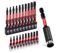 Lot de 21 embouts de tournevis Torx, de la taille T7 à T40, longueur 25 mm et 50 mm