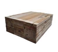 Lot de 21 lames de terrasse 60 cm (1,83 m²) 27 x 145 mm KDI striées lisses