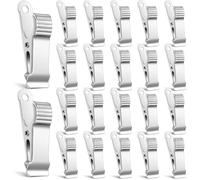 Lot de 22 petites pinces crocodiles en acier inoxydable pour travaux manuels, mini pinces pour toile de fond pour lampes suspendues de bureau
