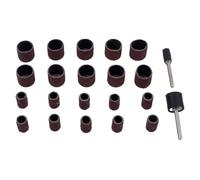 Lot de 22 tambours de ponçage pour outils rotatifs avec mandrins et tiges, manchons abrasifs 8 x 13 mm, 13 x 14 mm pour métal, bois, polissage et nettoyage