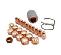 Lot de 23 brûleurs de découpe plasma pour A101 | Electrodes PR0101, buses PD0101-14 1,4 mm, anneau PC0109, guide à ressort CV0011
