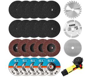 Lot de 23 disques abrasifs de 75 mm, avec un alésage de Ø 10 mm, pour meuleuses angulaires miniatures