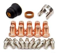 Lot de 23 kits de torche plasma avec buse de découpe plasma pour pour PTM-60 / IPT-60 / IPTM-60 / PT40 / IPT-40 / Series lampe de poche à découpe plasma, électrodes consommables pour cutter plasma