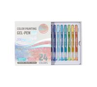Lot de 24/48 stylos à encre gel pailletée, boîte unique | Pour dessin, croquis, agenda, écriture, journaux et notes, écriture créative, étude, marquage