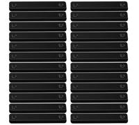 Lot de 24 aimants pour moustiquaire ou rideau, clips magnétiques autocollants pour porte ou fenêtre - Noir - Linxor