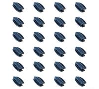 Lot de 24 anneaux isolants à visser pour clôture électrique - En maille métallique - Résistant aux intempéries - Bleu et noir - 24 pièces