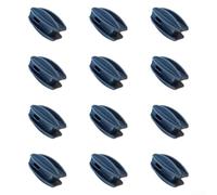 Lot de 24 anneaux isolants pour clôture électrique à visser - En maille métallique - Résistant aux intempéries - Bleu et noir - 12 pièces