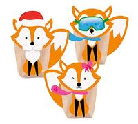 Lot de 24 assiettes « Foxy Noël »