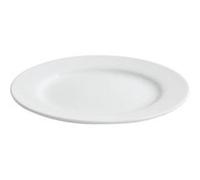 Lot de 24 assiettes pains MANG rondes, plat pour servir des tranches de pain, salade et dessert en porcelaine blanc - diamètre 16,5 x hauteur 4 cm - VISIODIRECT - Blanc G