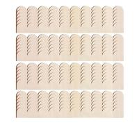 Lot de 24 bordures décoratives en bois non fini pour le bricolage - Décoration en bois avec motif de guirlande - Pour Noël à la maison, sur mur, armoire, étagère, fenêtre et porte
