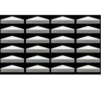 Lot de 24 capuchons de clôture pyramidaux en vinyle pour poteaux en vinyle de 15,2 x 15,2 cm - Plusieurs quantités (155 x 155 mm)