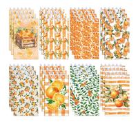 Lot de 24 carnets à spirale orange de 6,9 x 10,9 cm, 16 feuilles, 32 pages, bloc-notes à spirale en vrac pour planification quotidienne, listes de courses, fournitures scolaires de bureau, cadeaux de