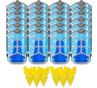 Lot de 24 cartouches de recharge compatibles avec ZEVO Plug-in Light M364/M364A et Max, remplacement - Non toxique | Lot de 24 + 6 pièges à mouches à fruits pour intérieur et extérieur
