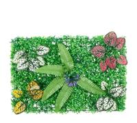 Lot de 24 clôtures de plantes artificielles - Vert - 40 x 60 cm - Brise-vue de jardin - Haie artificielle aspect naturel en polyéthylène - Plantes artificielles faciles d'entretien pour décoration