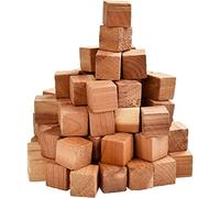 Lot de 24 cubes carrés en cèdre 100 % naturel qui repousse naturellement les mites, pour vêtements, armoires, tiroirs, boîtes de rangement