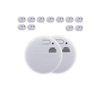- Lot de 24 détecteurs de fumée autonomie 5 ans - pile et accessoires