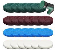 Lot de 24 embouts pour brosse de nettoyage Bosch Universal Brush | Tampon de cuisine en mousse en microfibre haute performance Bosch - Brosse de nettoyage pour Bosch Home Garden
