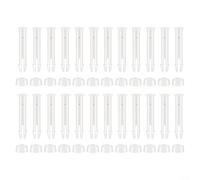 Lot de 24 goupilles de joint de piscine en plastique et joints en caoutchouc ABS 5 cm pour piscine rectangulaire d'été avec cadre en métal, pour modèles Intex à partir de 2016, blanc