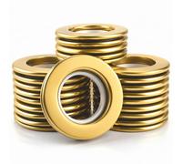 Lot de 24 œillets de rideaux à œillets en acier inoxydable - Anneaux ronds en métal solide - Diamètre intérieur de 4,5 cm - Anneaux romains (24, doré)