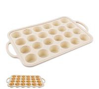 Lot de 24 Moules à Muffins en Silicone avec Cadre en Métal, Anti-adhésif | Moule Mini Muffin, Moule a Muffin Silicone, Idéal pour Brownies, Gâteaux et Pudding, Passe au Lave-vaisselle, 40,5x25x3 cm