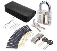 Lot de 24 outils de crochetage de serrurier transparents