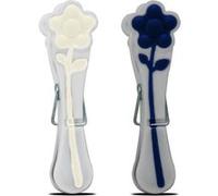 Lot de 24 paquet de 12 pinces à linge avec extrémités en forme de fleurs pinces à vêtements épingles à linge de couleurs vives -JUANIO- G