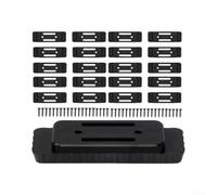 Lot de 24 pieds de montage en plastique ABS pour système de boîte à outils | Construction en plastique ABS, lot de 24 pièces, comprend 48 clous, compatible avec boîte à outils, installation rapide par