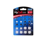 Lot de 24 piles boutons alcalines ou lithium HyCell