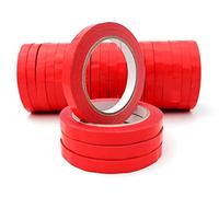 Lot de 24 rubans adhésifs pour sceller les sacs Rouge 12 mm x 66 m