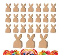 Lot de 24 sacs de Pâques pour - Réutilisables - Petits sacs de printemps - Porte-bonbons de Pâques - 17 x 10 x 7 cm - Papier solide - Pour filles et filles - Cadeaux de Noël - Bricolage