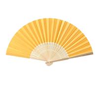 Lot de 24 ventails main Colors ventail en papier ventail de mariage Pliable Dcoration asiatique Pour le bricolage, l't, la fte de mariage, la fte de naissance, la photographie, la dcoration murale Dor